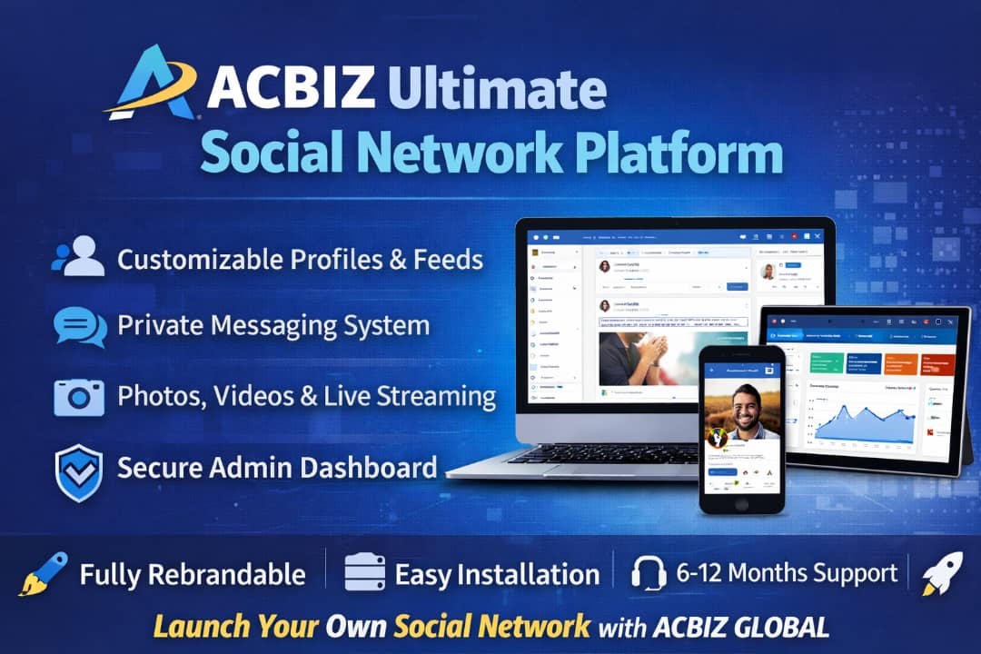 ACBIZ Ultimate Social Network Platform